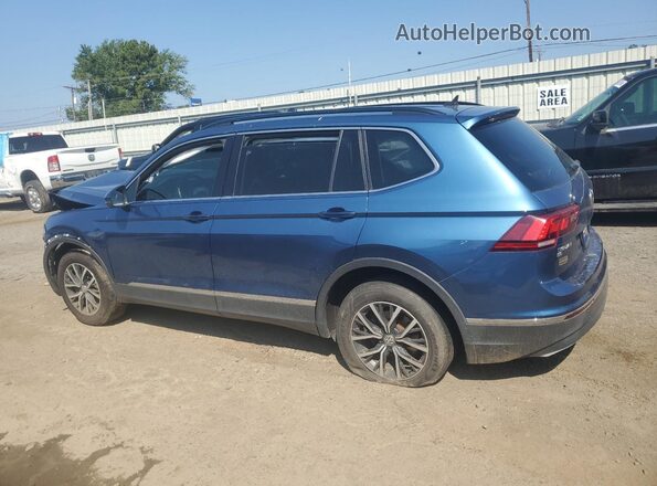 3VV3B7AX1LM129735 2020 VOLKSWAGEN TIGUAN Синий Задняя левая четверть