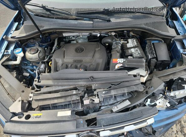 3VV3B7AX1LM129735 2020 VOLKSWAGEN TIGUAN Синий Вид подкапотного пространства
