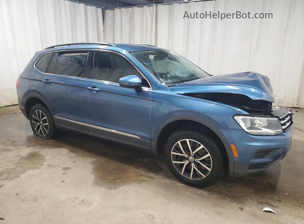 3VV3B7AX1LM129735 2020 VOLKSWAGEN TIGUAN Синий 