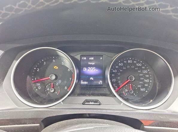 3VV3B7AX2MM120396 2021 VOLKSWAGEN TIGUAN Серый Вид щитка приборов