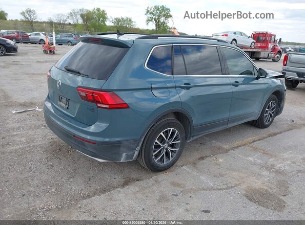 3VV3B7AX3KM131663 2019 VOLKSWAGEN TIGUAN Синий Задняя правая четверть
