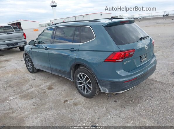 3VV3B7AX3KM131663 2019 VOLKSWAGEN TIGUAN Синий Задняя левая четверть
