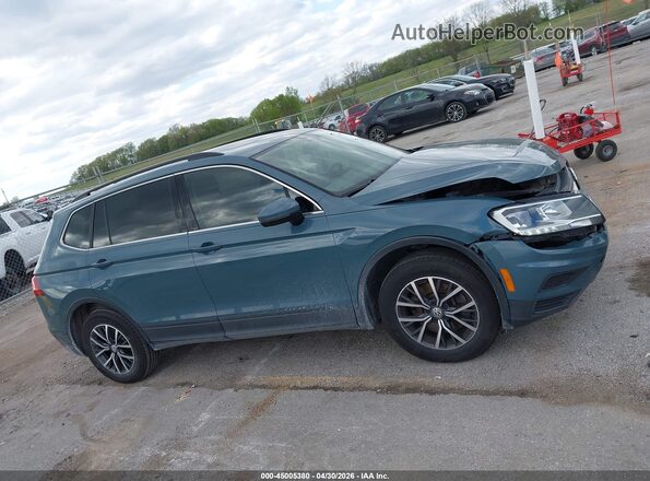 3VV3B7AX3KM131663 2019 VOLKSWAGEN TIGUAN Синий Панорамный вид салона 360°