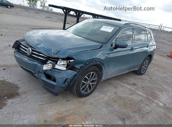 3VV3B7AX3KM131663 2019 VOLKSWAGEN TIGUAN Синий Передняя левая четверть