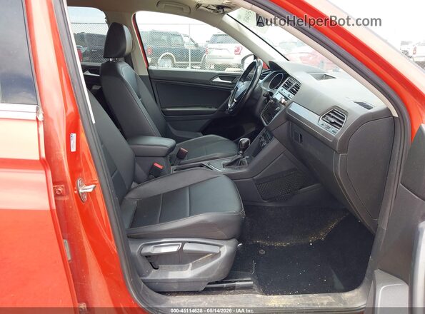 3VV3B7AX6KM123377 2019 VOLKSWAGEN TIGUAN Orange Вид салону спереду