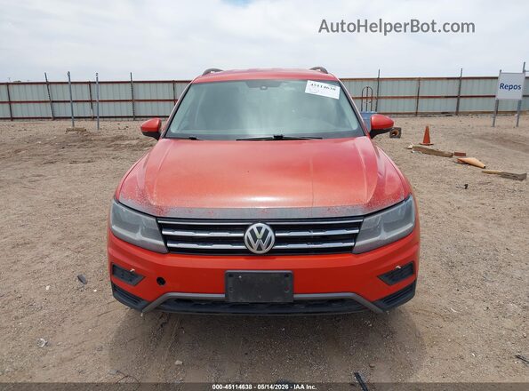 3VV3B7AX6KM123377 2019 VOLKSWAGEN TIGUAN Orange Вид щитка приладів