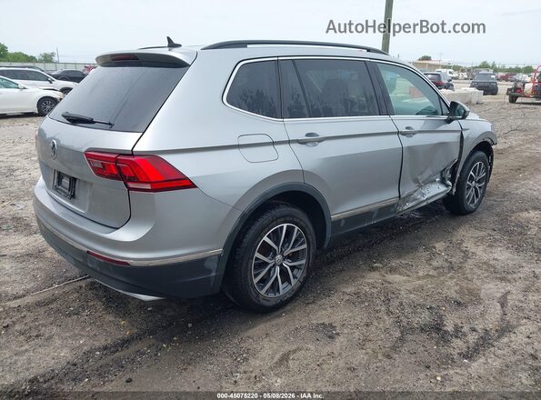 3VV3B7AX6LM070102 2020 VOLKSWAGEN TIGUAN Серебряный Задняя правая четверть