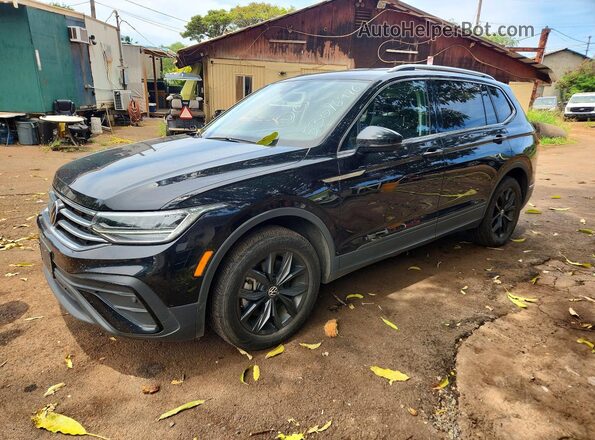 3VV3B7AX6RM046813 2024 VOLKSWAGEN TIGUAN Black წინა მარცხენა ხედი სამი მეოთხედიდან