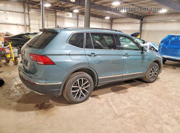 3VV3B7AX7MM060048 2021 VOLKSWAGEN TIGUAN Синий Задняя правая четверть