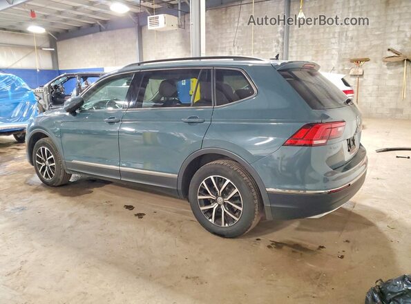 3VV3B7AX7MM060048 2021 VOLKSWAGEN TIGUAN Синий Задняя левая четверть