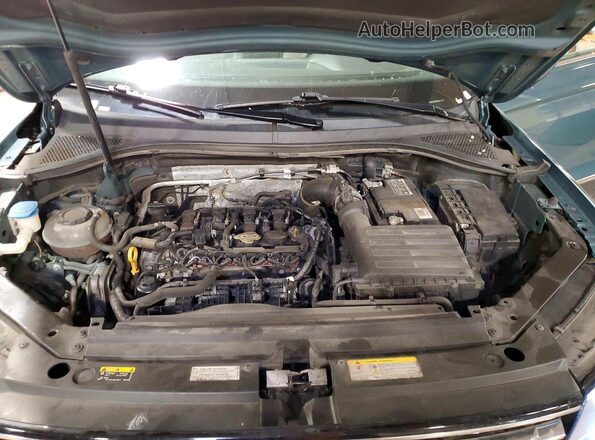 3VV3B7AX7MM060048 2021 VOLKSWAGEN TIGUAN Синий Вид подкапотного пространства