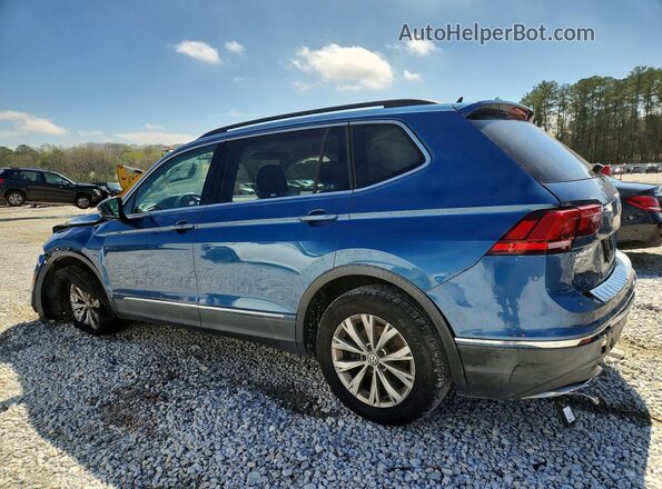 3VV3B7AX8JM000923 2018 VOLKSWAGEN TIGUAN Синий Задняя левая четверть