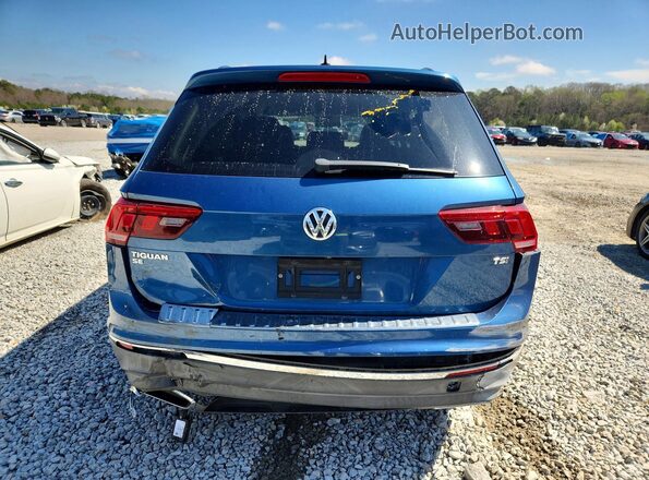 3VV3B7AX8JM000923 2018 VOLKSWAGEN TIGUAN Синий Вид сзади