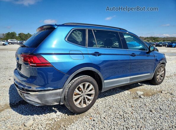 3VV3B7AX8JM000923 2018 VOLKSWAGEN TIGUAN Синий Задняя правая четверть