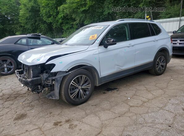 3VV3B7AX8JM068591 2018 VOLKSWAGEN TIGUAN Белый Передняя левая четверть