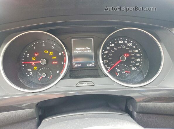 3VV3B7AX8JM068591 2018 VOLKSWAGEN TIGUAN Белый Вид щитка приборов