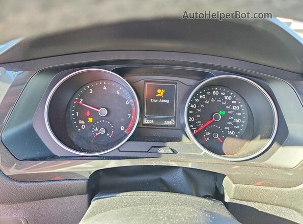 3VV3B7AX9KM137595 2019 VOLKSWAGEN TIGUAN Teal Vista del cuadro de instrumentos