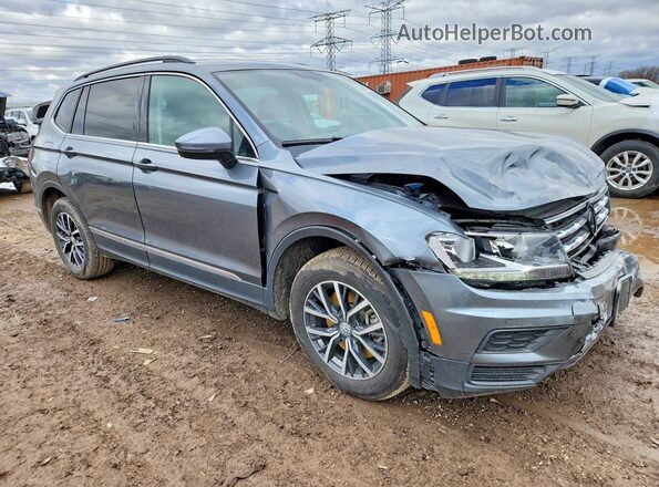 3VV3B7AX9LM121334 2020 VOLKSWAGEN TIGUAN Серый Передняя правая четверть