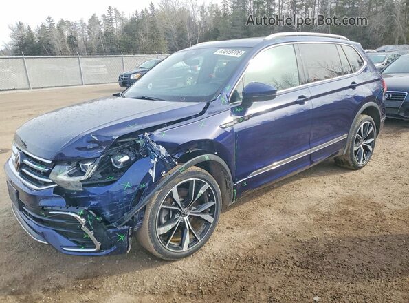 3VV4B7AX1PM081471 2023 VOLKSWAGEN TIGUAN Синий Передняя левая четверть