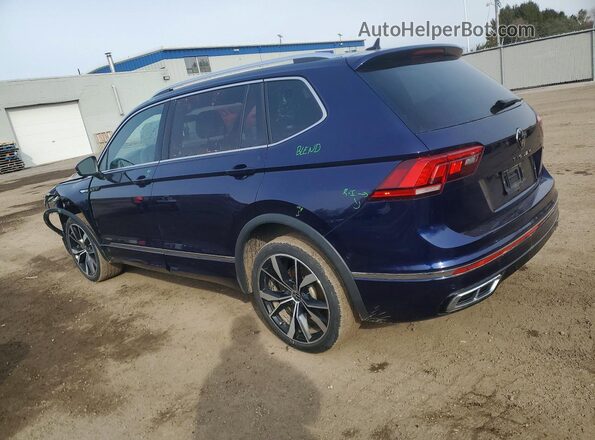 3VV4B7AX1PM081471 2023 VOLKSWAGEN TIGUAN Синий Задняя левая четверть