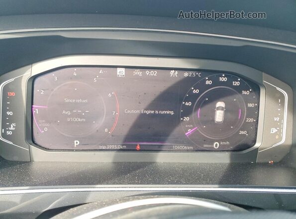 3VV4B7AX1PM081471 2023 VOLKSWAGEN TIGUAN Синий Вид щитка приборов