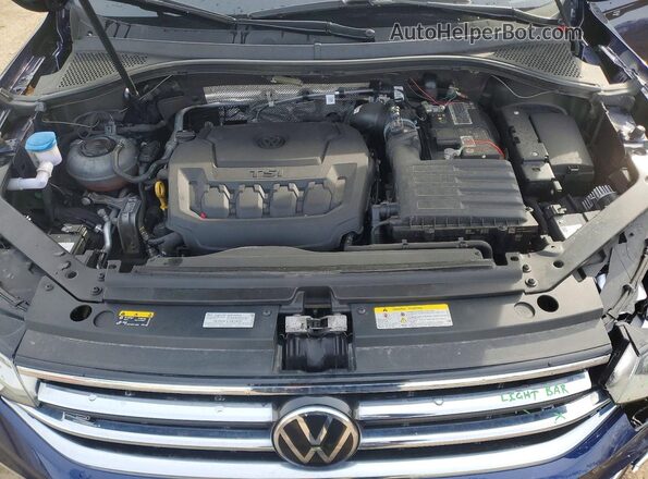 3VV4B7AX1PM081471 2023 VOLKSWAGEN TIGUAN Синий Вид подкапотного пространства