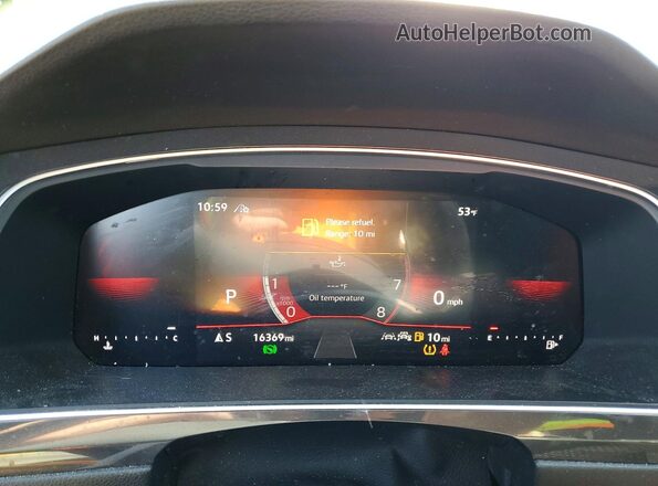 3VV8B7AX0RM228156 2024 VOLKSWAGEN TIGUAN Red Вид щитка приладів
