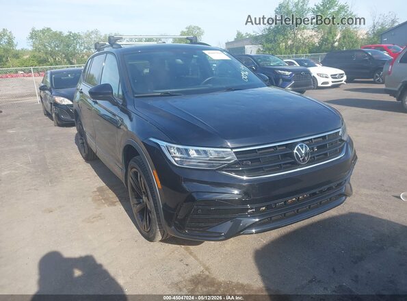 3VV8B7AX6RM009699 2024 VOLKSWAGEN TIGUAN Черный Передняя правая четверть