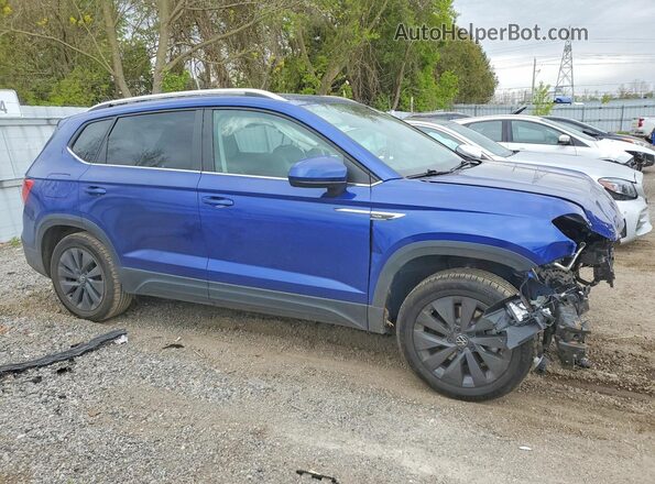 3VVEX7B29RM026973 2024 VOLKSWAGEN TAOS Blue Przód prawy