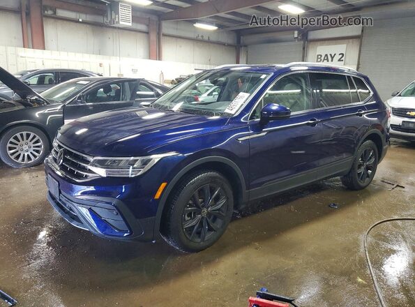 3VVMB7AX4RM037452 2024 VOLKSWAGEN TIGUAN Blue Передня ліва чверть