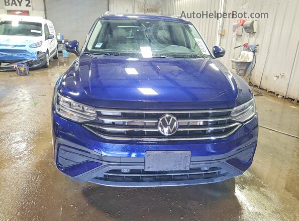 3VVMB7AX4RM037452 2024 VOLKSWAGEN TIGUAN Blue Вид спереду
