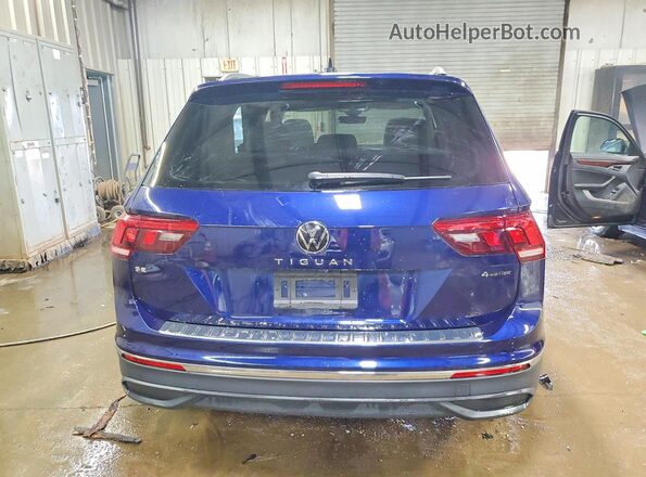 3VVMB7AX4RM037452 2024 VOLKSWAGEN TIGUAN Blue Вид ззаду