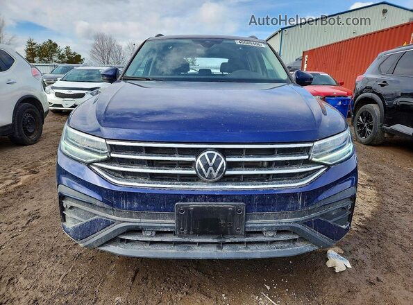 3VVMB7AX5RM172360 2024 VOLKSWAGEN TIGUAN Blue Front view
