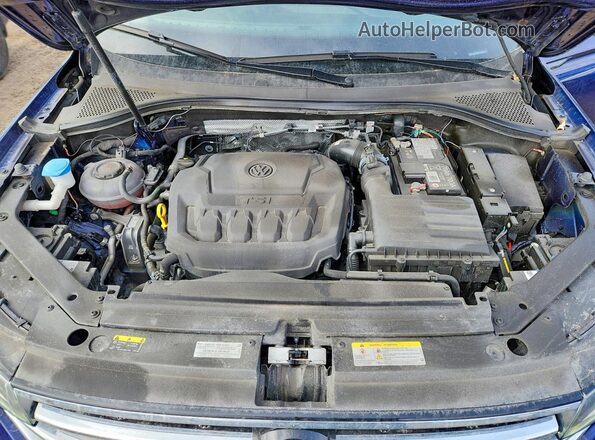 3VVMB7AX5RM172360 2024 VOLKSWAGEN TIGUAN Blue Engine compartment view