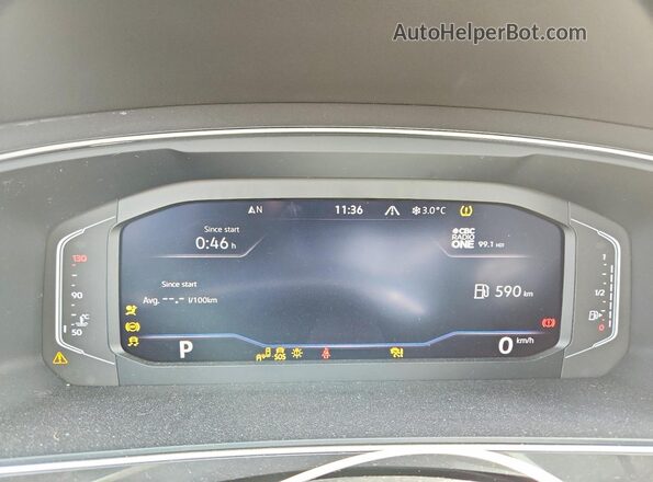 3VVMB7AX5RM172360 2024 VOLKSWAGEN TIGUAN Blue Instrument cluster view