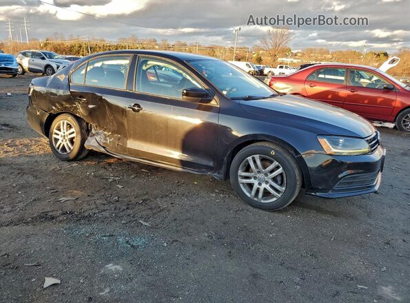 3VW2B7AJ4JM210700 2018 VOLKSWAGEN JETTA Черный Передняя правая четверть
