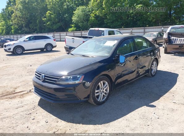 3VW2B7AJ8HM239272 2017 VOLKSWAGEN JETTA Black Przód lewy