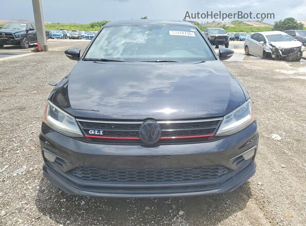 3VW4T7AJ0HM414202 2017 VOLKSWAGEN JETTA Черный Вид спереди