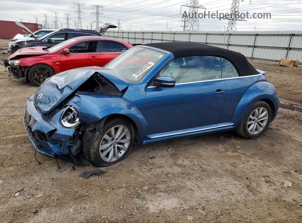 3VW517AT7HM816357 2017 VOLKSWAGEN BEETLE Blue Przód lewy
