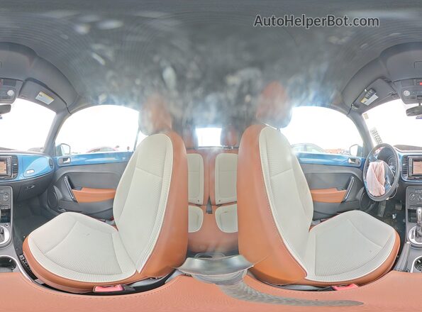 3VW517AT7HM816357 2017 VOLKSWAGEN BEETLE Blue Widok naklejki z numerem VIN