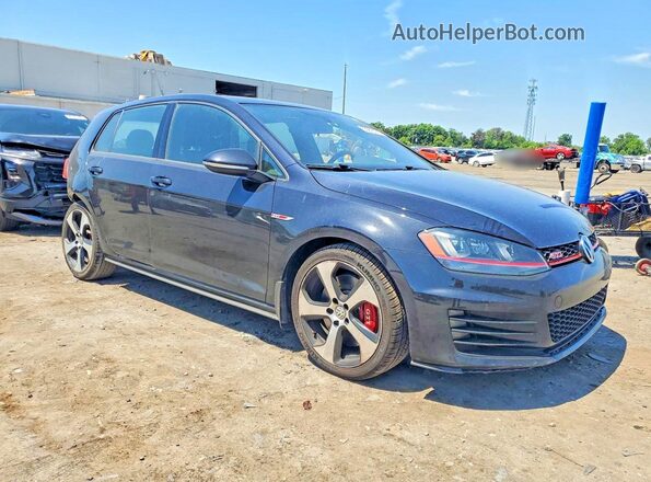 3VW547AU2HM048173 2017 VOLKSWAGEN GTI Черный Передняя правая четверть