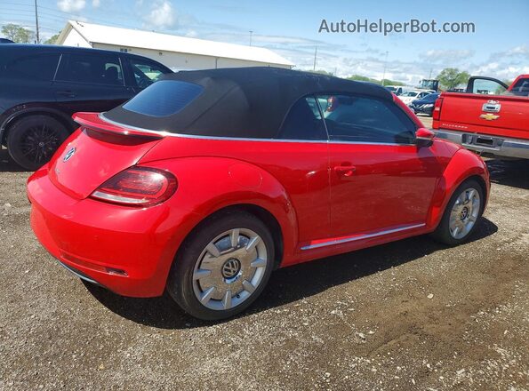 3VW5DAAT5JM505598 2018 VOLKSWAGEN BEETLE Красный Задняя правая четверть