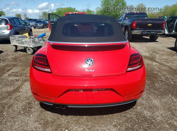 3VW5DAAT5JM505598 2018 VOLKSWAGEN BEETLE Красный Вид сзади