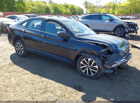 3VW5M7BU6PM041269 2023 VOLKSWAGEN JETTA Черный Передняя правая четверть