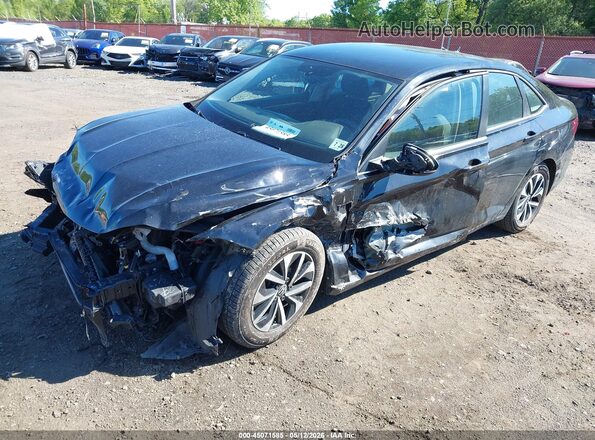 3VW5M7BU6PM041269 2023 VOLKSWAGEN JETTA Черный Передняя левая четверть