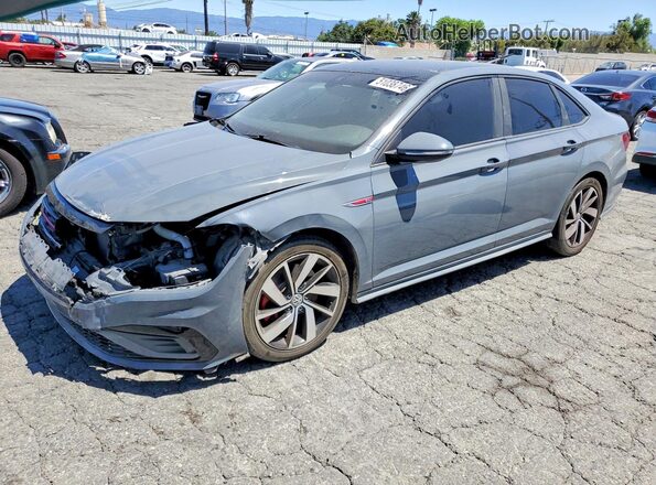 3VW5T7BU2MM021244 2021 VOLKSWAGEN JETTA Серый Передняя левая четверть