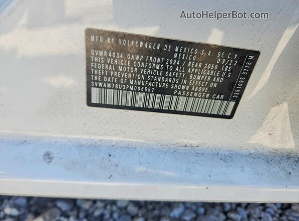 3VWAM7BU3PM006557 2023 VOLKSWAGEN JETTA Белый Вид подкапотного пространства
