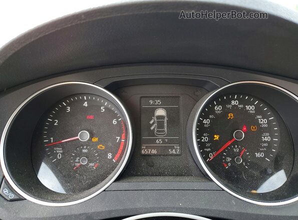 3VWB67AJ2JM204317 2018 VOLKSWAGEN JETTA White Widok zestawu wskaźników