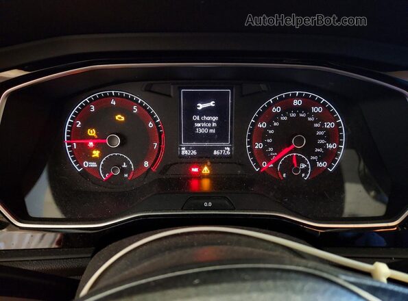 3VWC57BU1LM102395 2020 VOLKSWAGEN JETTA Orange ხელსაწყოთა პანელის ხედი