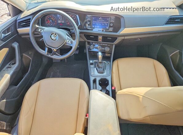 3VWC57BU3KM009926 2019 VOLKSWAGEN JETTA Белый Вид панели приборов